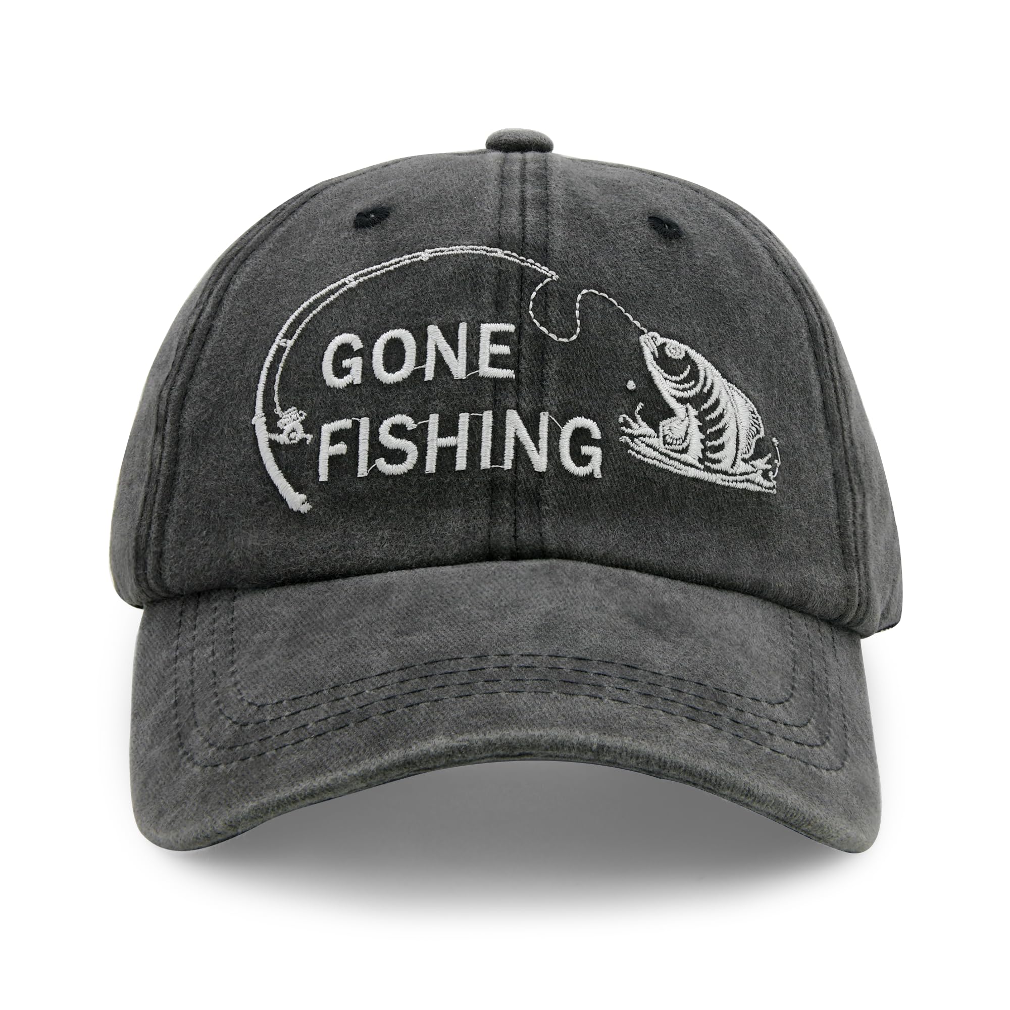 Fishing Hats for Men, Fishing Lovers Gifts Black
