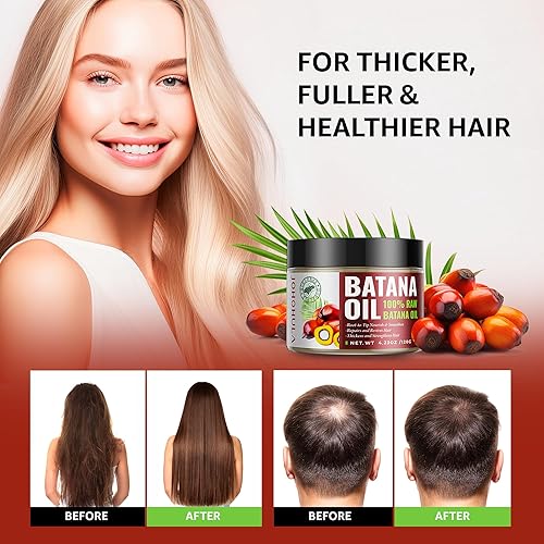 Miniatura 4 de Aceite de batana para el crecimiento del cabello: aceite de batana 100% puro para fortalecer el cabello fino, aceite para el cuidado del cabello