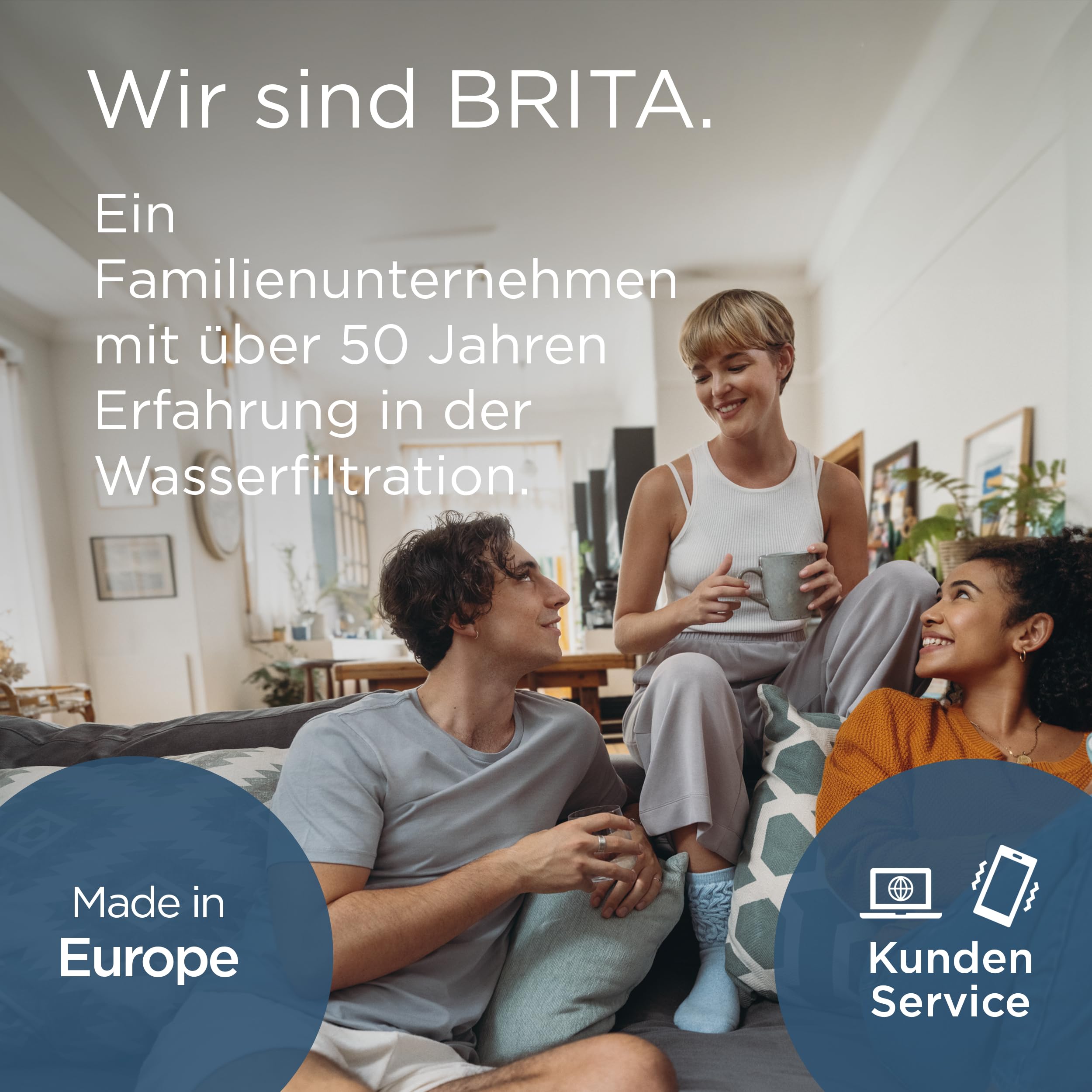 BRITA Wasserfilter Kanne Style Essential weiß (2,4l) inkl. 3x BRITA MAXTRA PRO Pure Performance – Kühlschrankgeeignete Kanne mit Smart Light LED & Klapp-Deckel, filtert Verunreinigungen & mehr