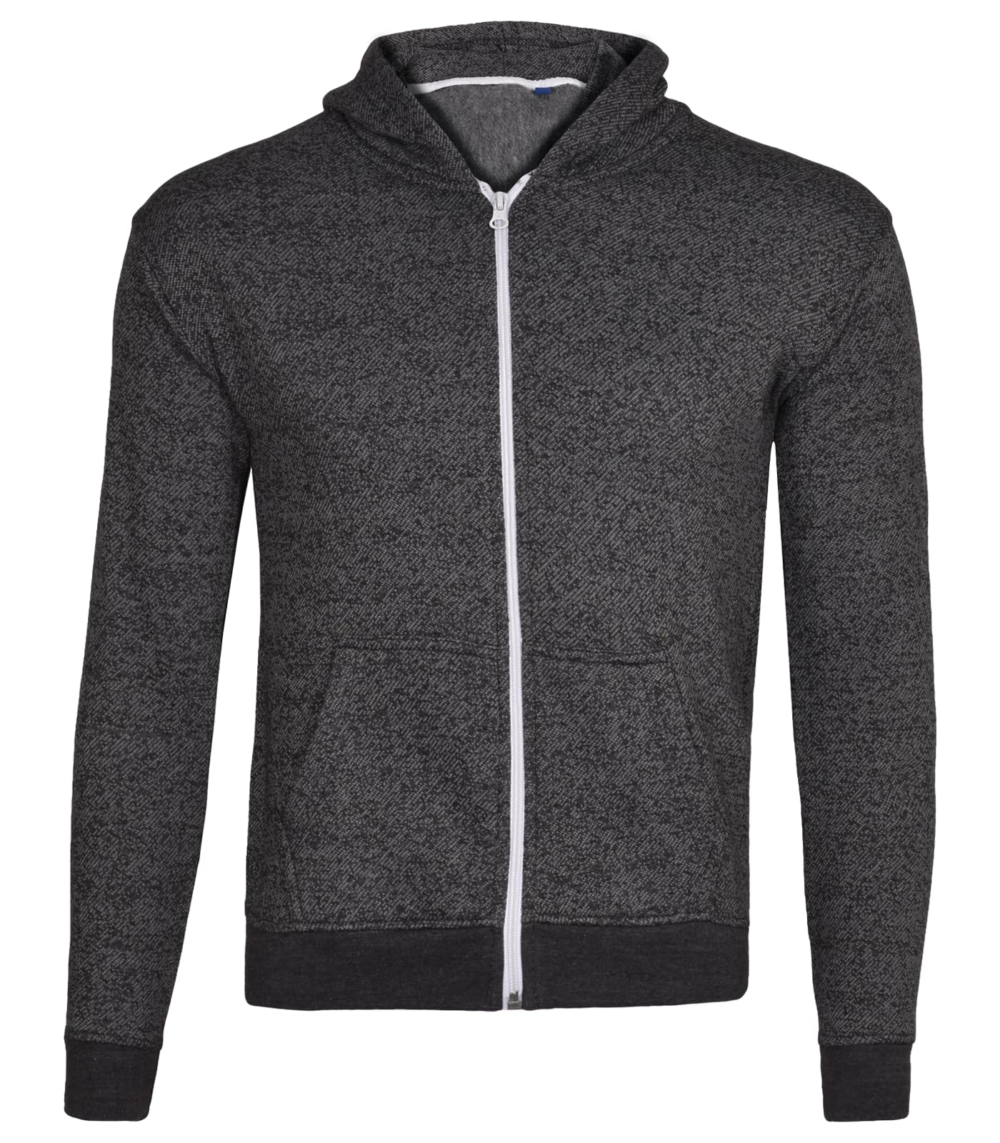 True Face Kids Fleece Zip Up Hoodie Hoodies for Boys and Girls, Casual Hoody Comfy Zipper Jackets for Children Plain Hooded Sweatshirt PE School Jumper (Charcoal Melange - No Cord,13 Years)