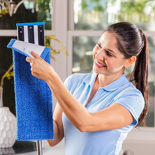 Miniatura 6 de Microfiber Wholesale Almohadilla húmeda de microfibra prémium de 20 pulgadas (paquete de 2)  Recambios para trapeador de microfibra profesional