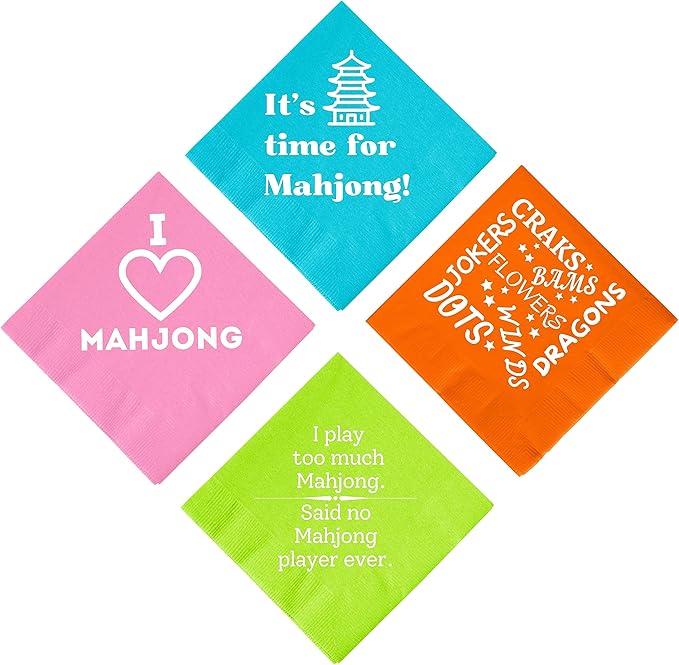 Mahjong Cocktail Napkins
