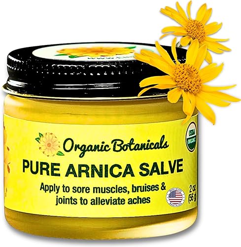 Pure Arnica Salve Crema de alivio muscular y articulaciones para rigidez, dolores, moretones, hinchazón, esguinces y más Crema de árnica de 2 onzas