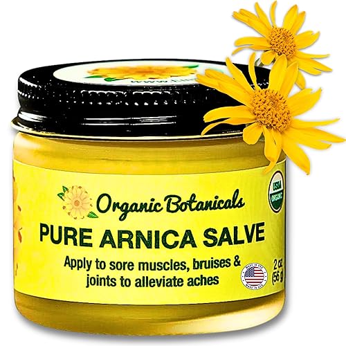 Pure Arnica Salve Crema de alivio para dolores musculares y articulares para rigidez, dolores, moretones, hinchazón, esguinces y más Crema de