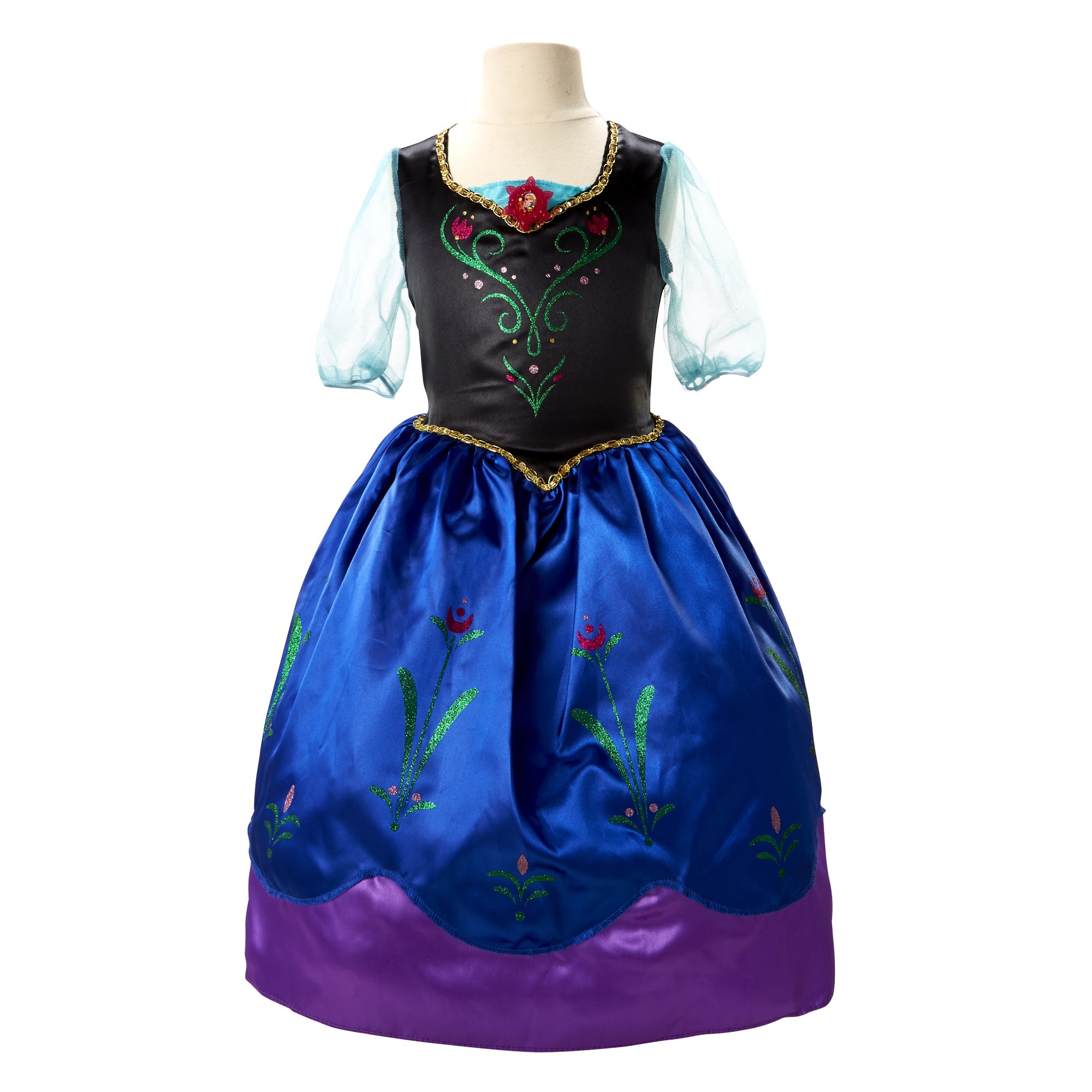 Amazon.com: Disney Frozen Anna New Adventure Dress : Clothing, Shoes &  Jewelry
