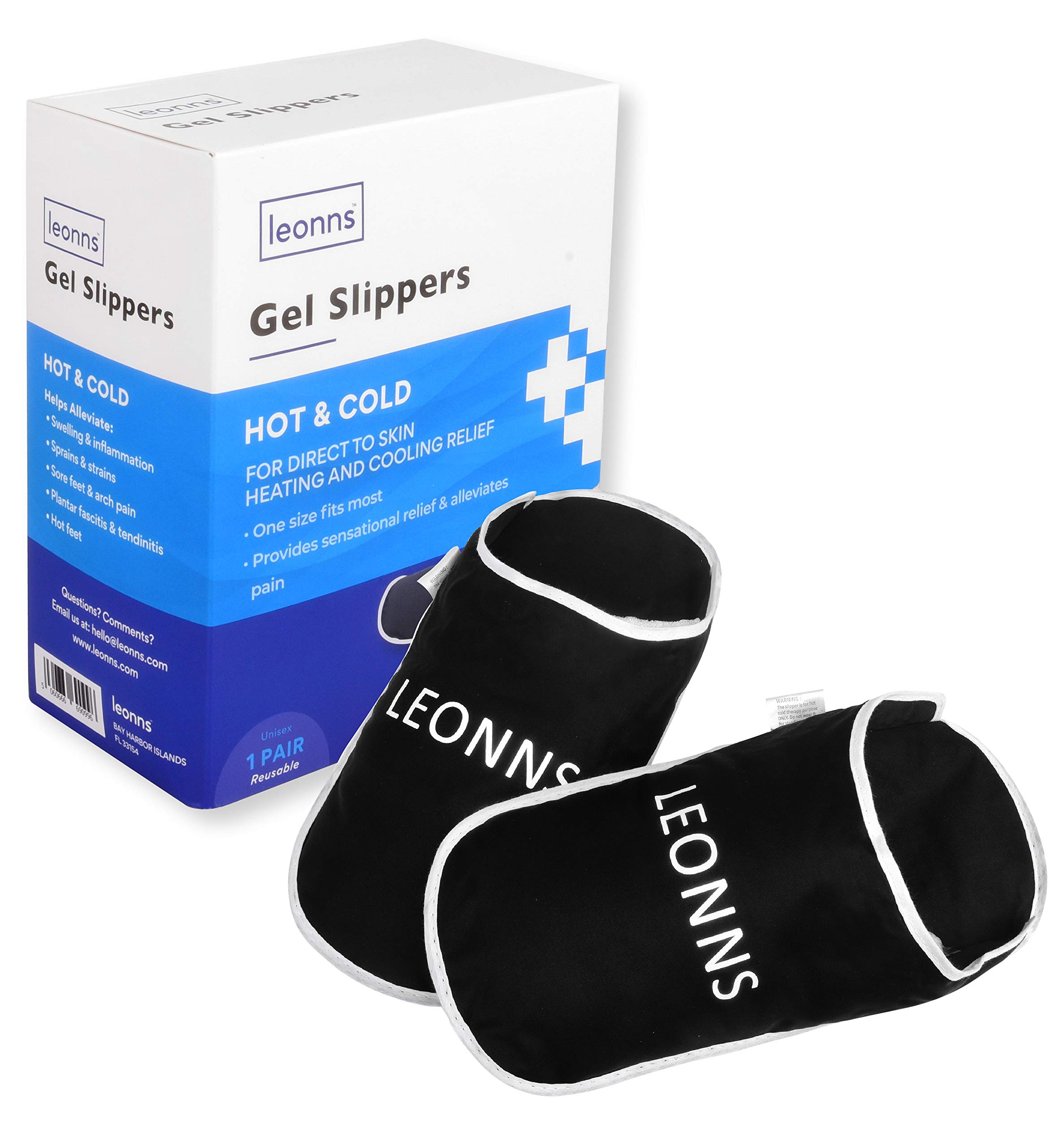 Buy LEONNS Gel Ice Pack Slippers Provides Hot and Cold Therapy for