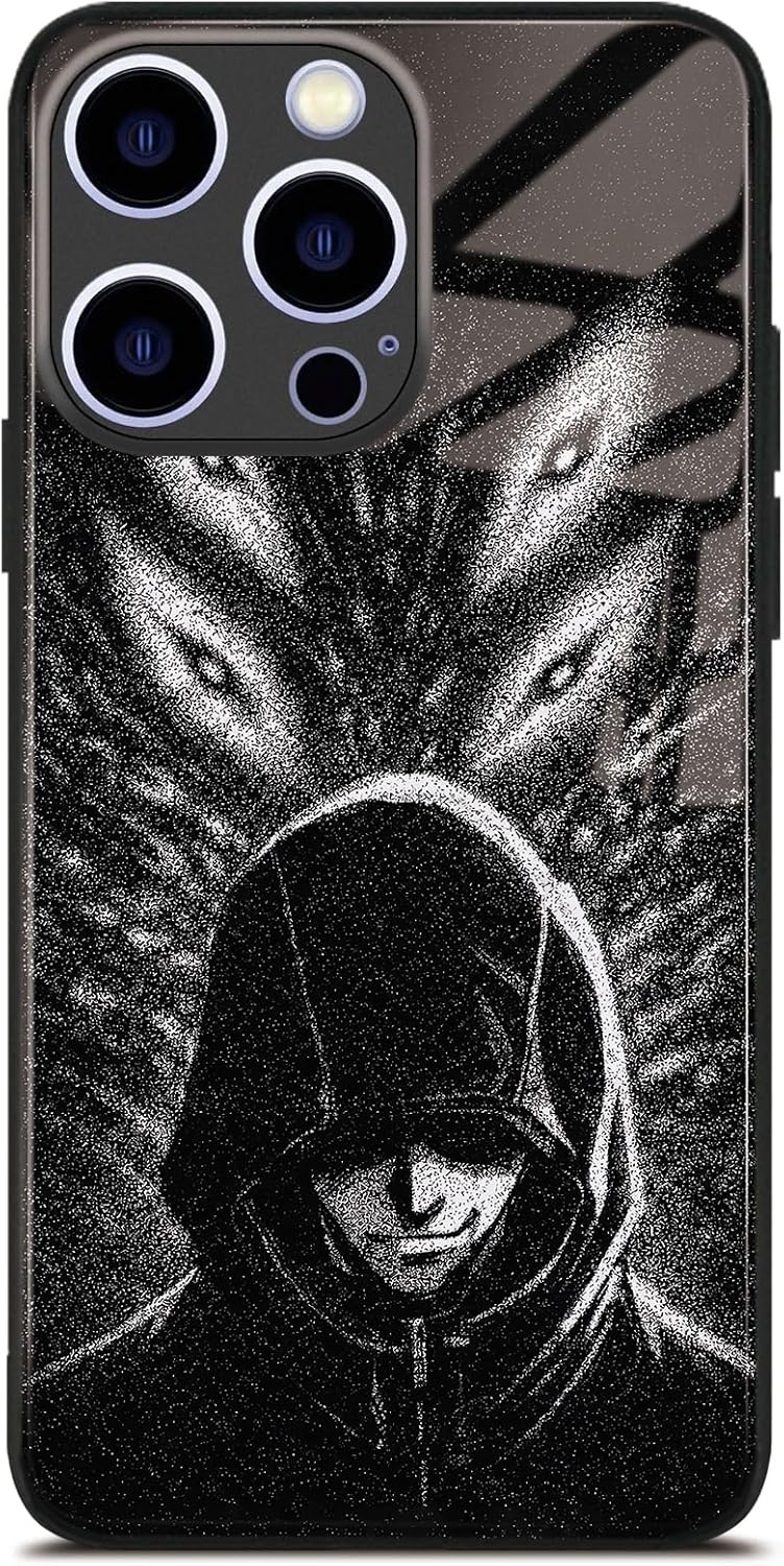 Aesthetic Anime Manga 9H Glass Phone Case for iPhone Air, Drop Protection