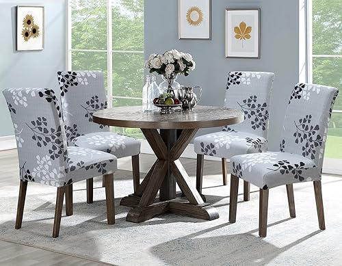 Vista 144 de YISUN Fundas para sillas de comedor, fundas elásticas de elastano para asiento de silla, extraíbles y lavables, fundas protectoras para sillas