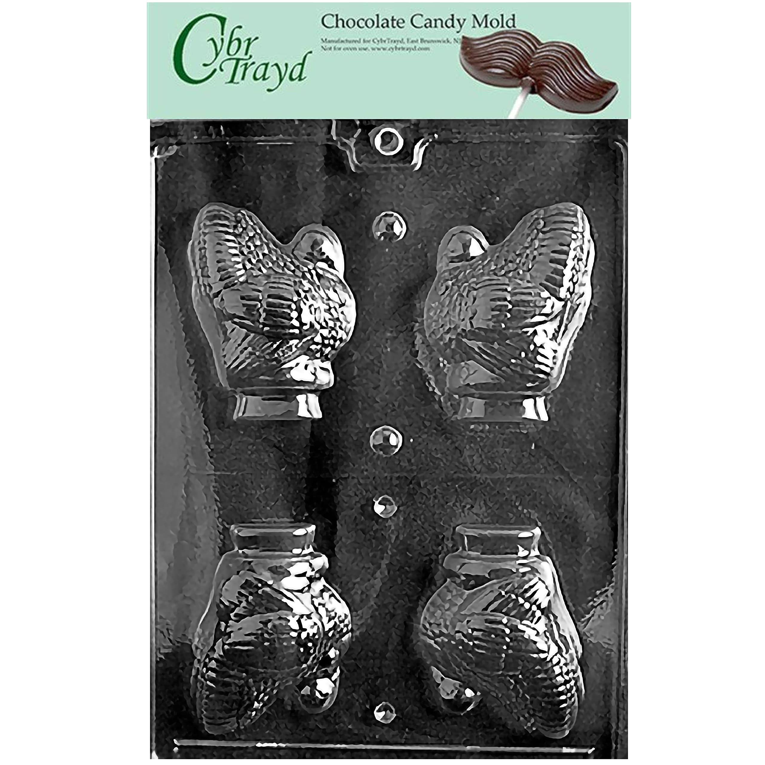 Cybrtrayd T020 - Stampo per cioccolatini a forma di tacchino con istruzioni esclusive per stampaggio al cioccolato Cybrtrayd