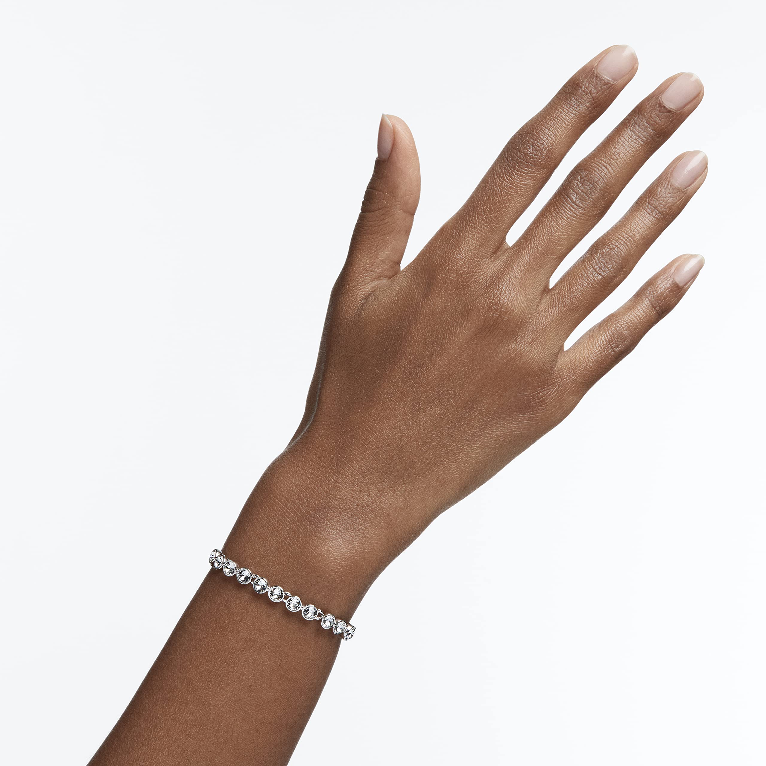 Swarovski Matrix Braccialetto Tennis, con Zirconia Taglio Tondo