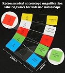 120 Microscope Slides with Specimens Set, Lab-Grade Prepared Microscope Slides for Kids Adults, Animal/Plant/Microbe/Tissue/Cells, STEM Biology Kit for Homeschool, Classroom Labs & Science Education