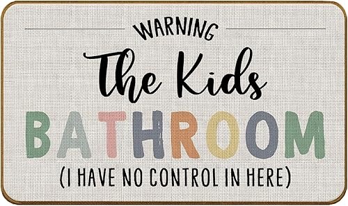 Miniatura 7 de Tapete de Puerta de Baño para Niños, Tapete de Bienvenida de Baño para Niños, Tapete de Puerta Antideslizante para Habitación de Niños y Niñas