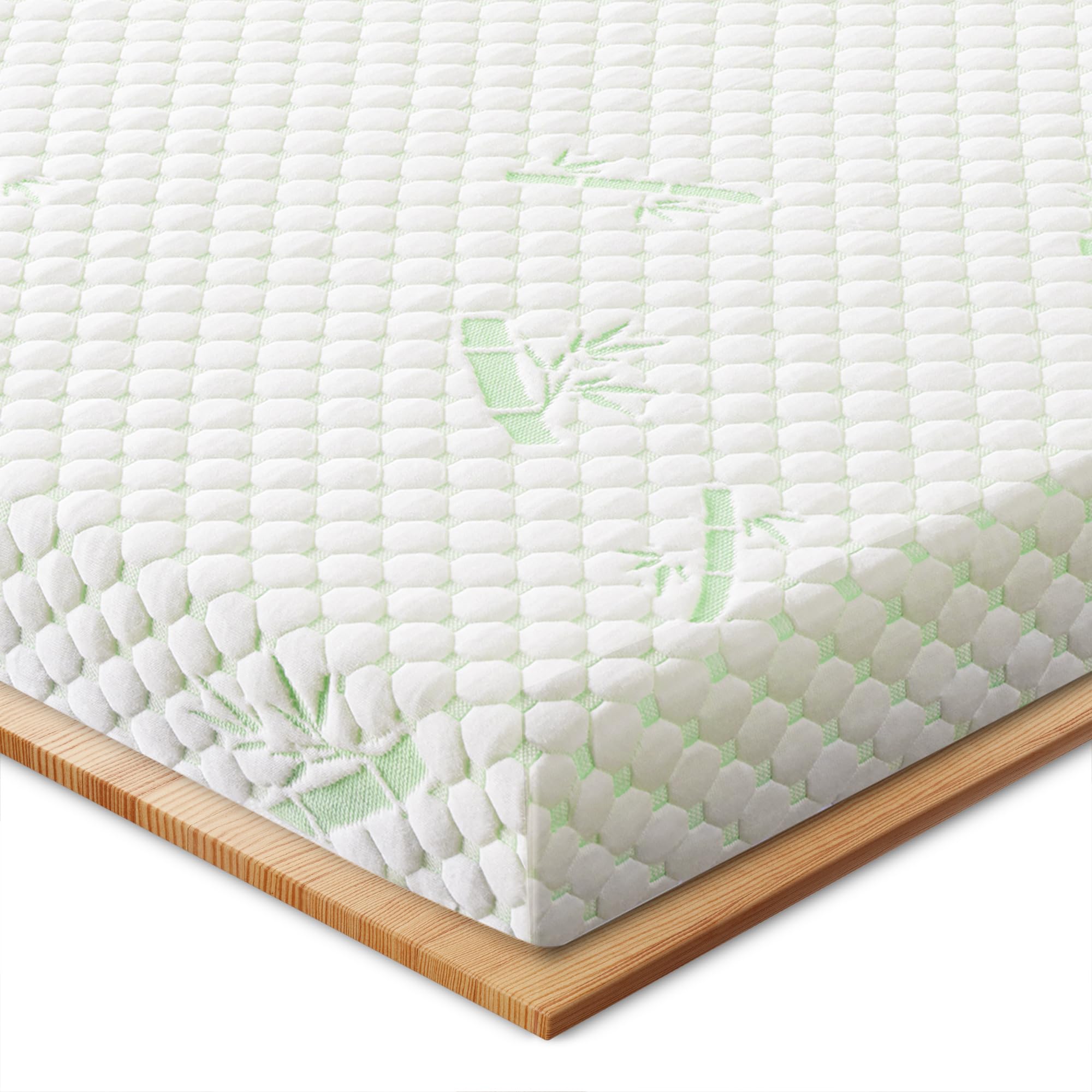 Waxberry Matratzen Topper 180x200cm (H3/H4) - 7,5cm Gel-Memory-Schaum mit 3D-Waben Bambusbezug, Atmungsaktiv & Waschbar Matratzentopper für Boxspringbett, Lattenrost & Schlafsofa