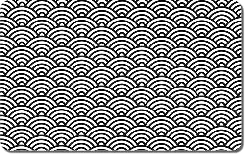 Miniatura 36 de Rnivvi Tapete de comida para perros, 12" x 19" pulgadas, tapete absorbente con diseño de flores para tazones de perros y gatos para comida y agua