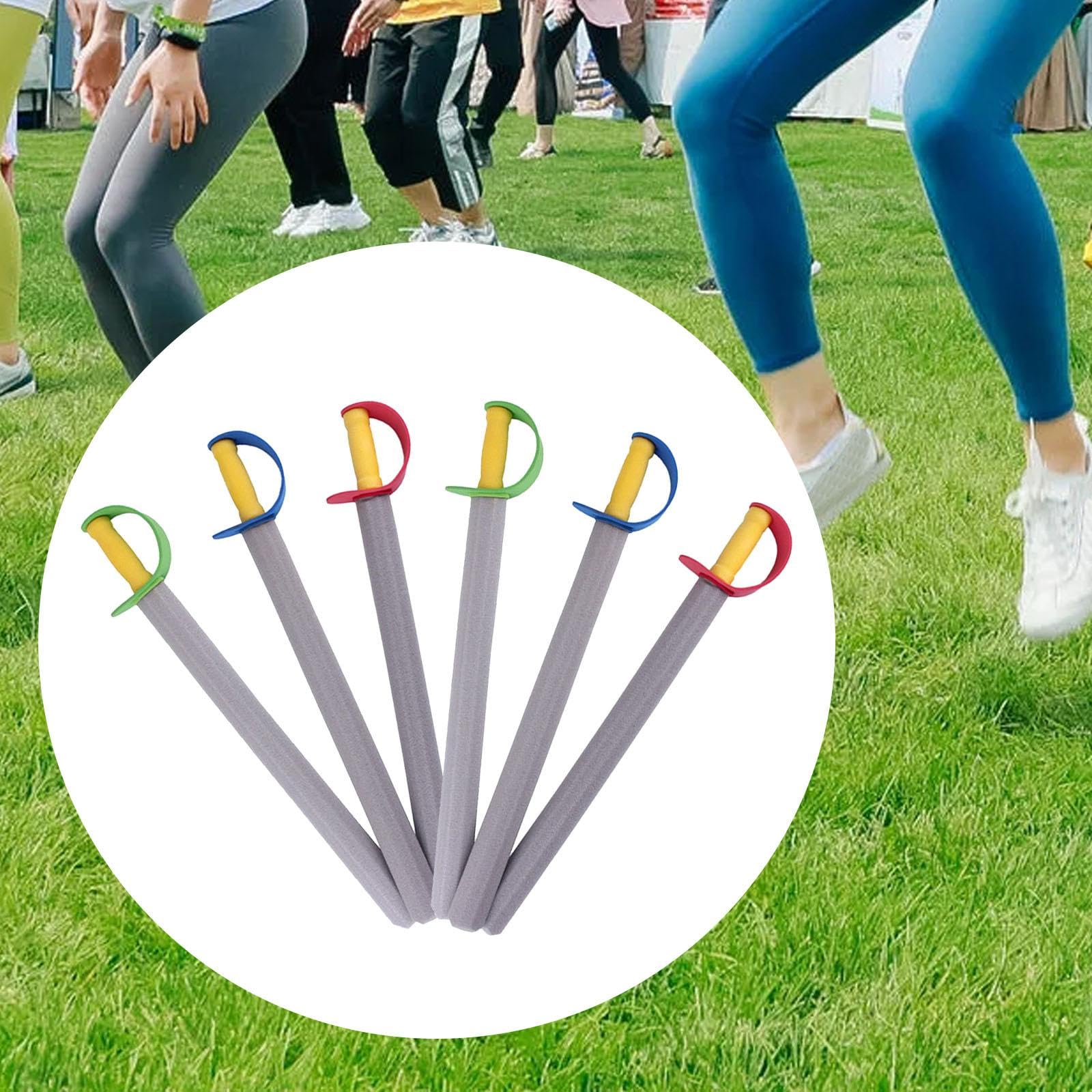 6X Spade di Schiuma Pirata Cavaliere Gioco di Ruolo Bambini Gioco di Finzione