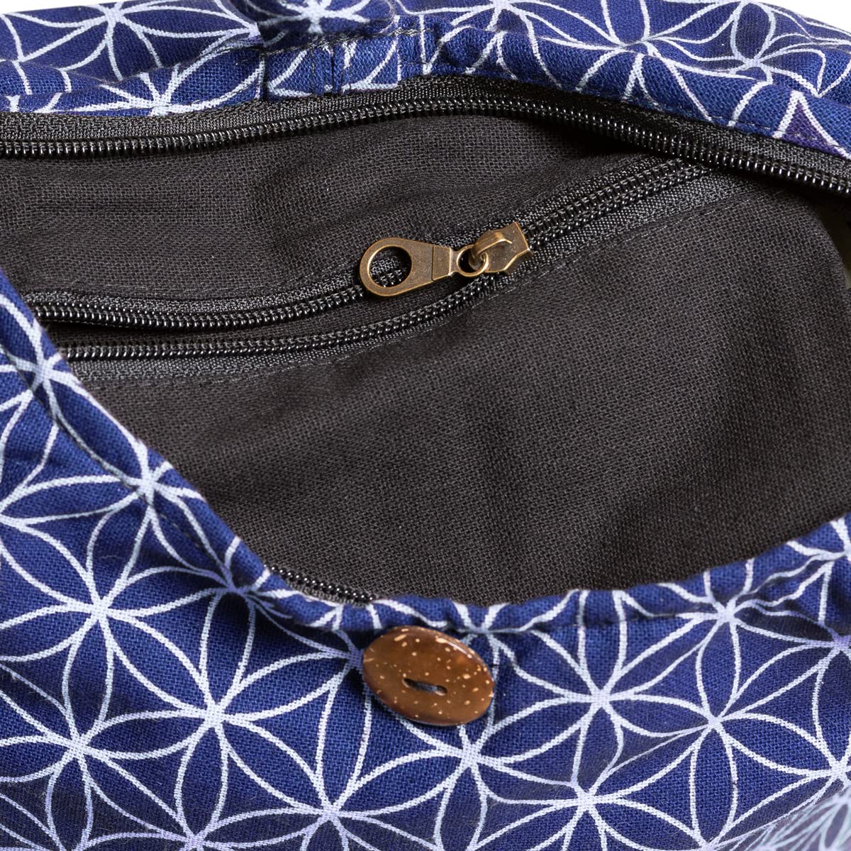 PANASIAM Borsa a tracolla 'Geometrix', qui in 2 misure, con tessuto interno extra e taschino interno per cellulare
