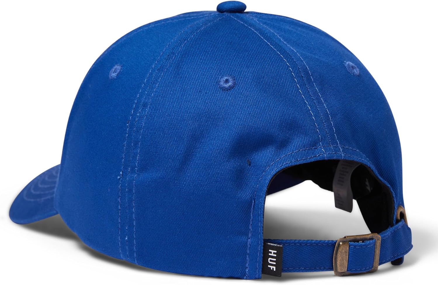 HUF Set OG Curved Visor Hat – 6-Panel Low Profile Dad Hat for Men, Cotton Baseball Cap with Strapback Closure