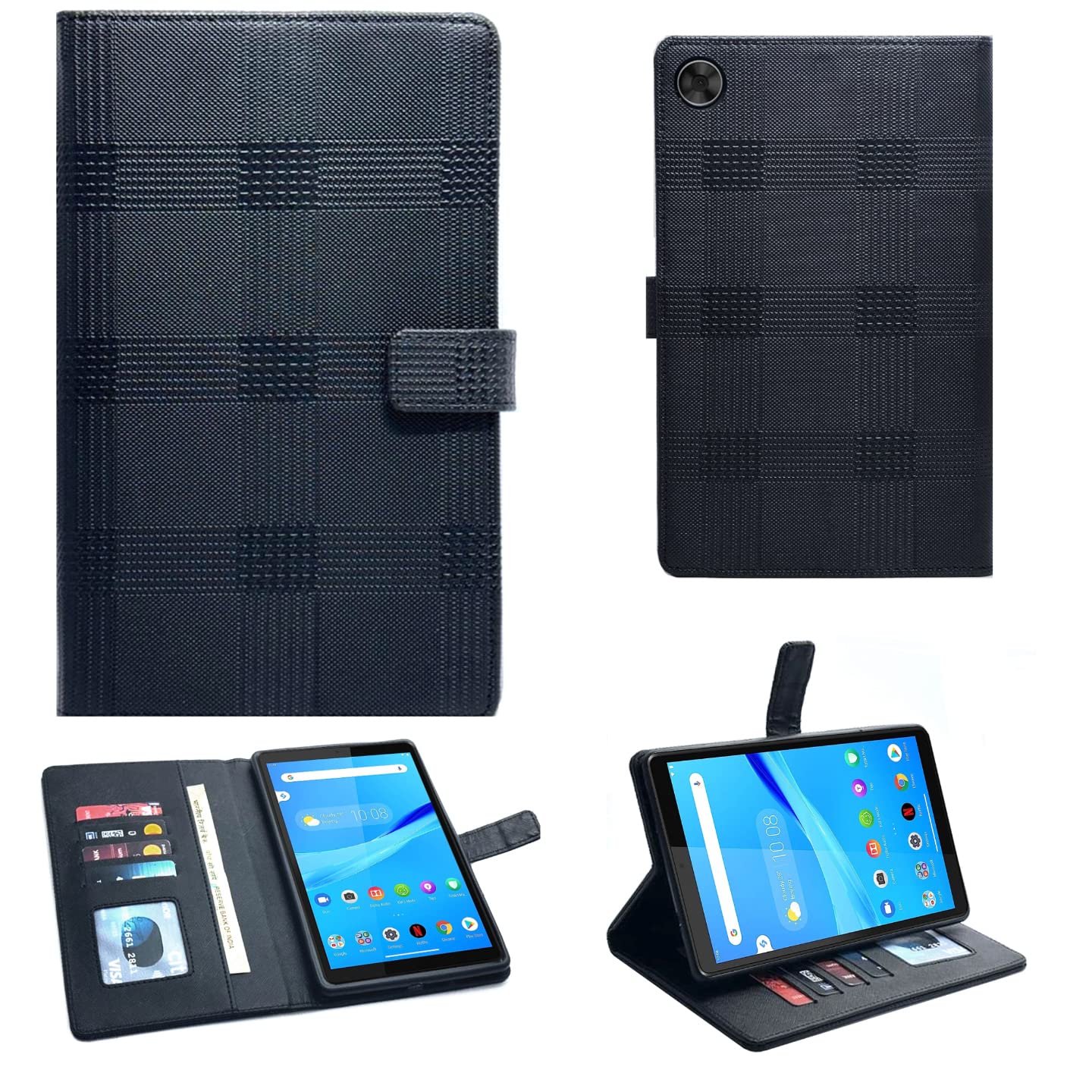 Zaoma Flip Stand Case Cover Wallet Style with TPU Back Case Compatible for Lenovo Tab M8 HD 2nd Gen TB-8505X, TB-8505F, Lenovo Tab M8 HD 3rd Gen TB-8506X, TB-8505FS - 4 Card Flip (M8_4CCHATAIBLUE) (B0BVG936GC) Amazon Price History, Amazon Price Tracker