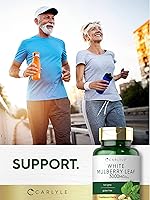 Vista 6 de Carlyle Extracto de hoja de morera 100 cápsulas Suplemento herbario sin OMG y sin gluten