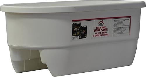 Maceta de doble riel DUAL-WHITE