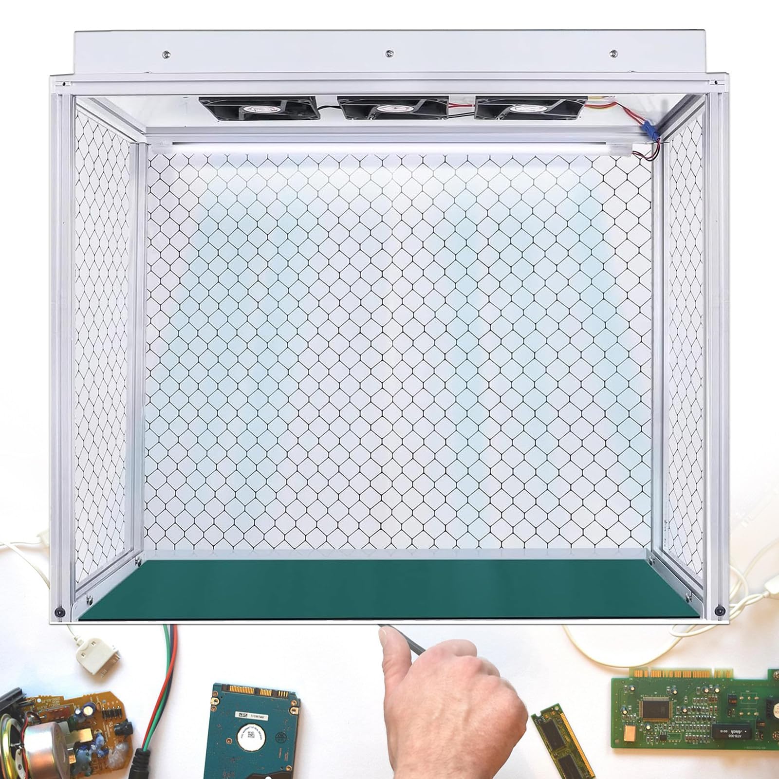 Atelier sans poussière pour réparation d'écran LCD avec filtre d'air HEPA