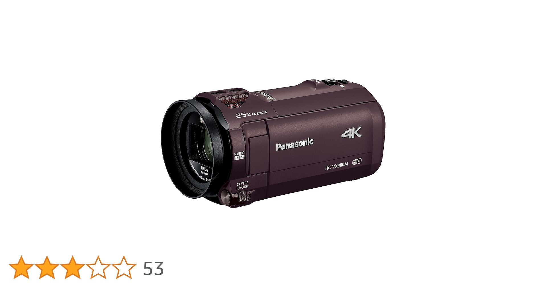 Amazon.co.jp: Panasonic HC-VX980M-T Digital 4K Camcorder VX980M