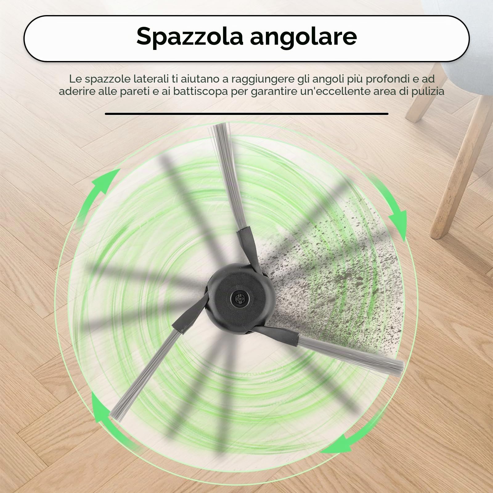 (20 pezzi) Z50 Ultra pezzi di ricambio compatibile con aspirapolvere robot Mova Z50 Ultra/Z5/Z5 Pro Ultra, 1 spazzola rotante, 1 mop catena binaria, 6 filtri HEPA, 6 sacchetti per polvere, 6 spazzole