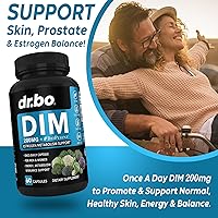 Vista 3 de Suplemento DIM para mujeres y hombres 200 mg – Bloqueador de estrógenos andrógenos para hombres y mujeres, píldoras hormonales para el acné