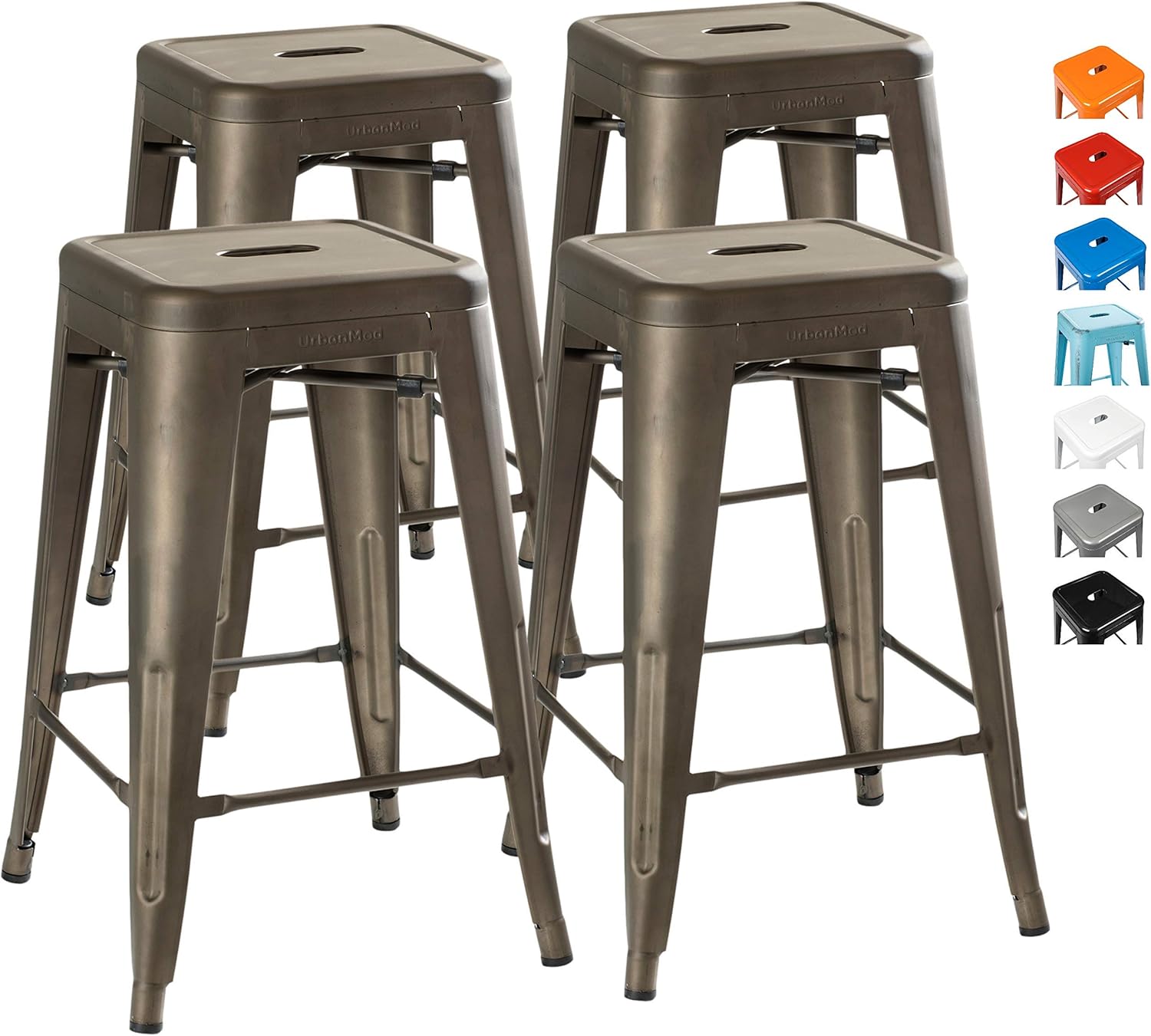 Amazoncom Urbanmod 24 Inch Bar Stools For Kitchen Counter Height
