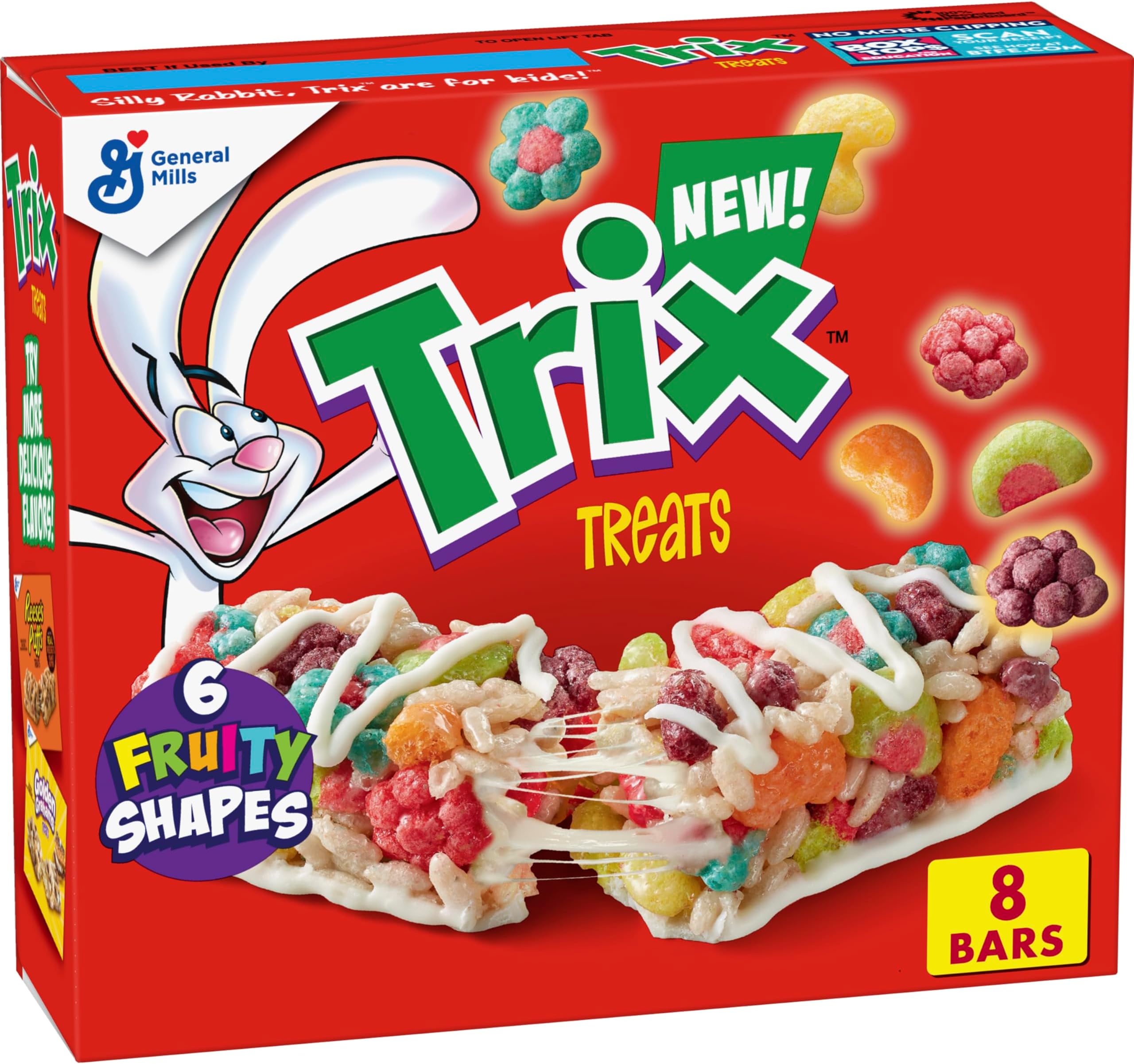 Trix Breakfast Cereal Treat Bars, Snack Bars, 8 ct