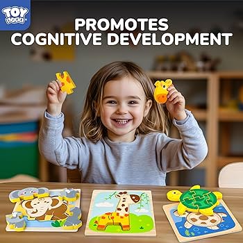 Amazon.com: TOY Life Wooden Puzzles for Toddlers 1-3