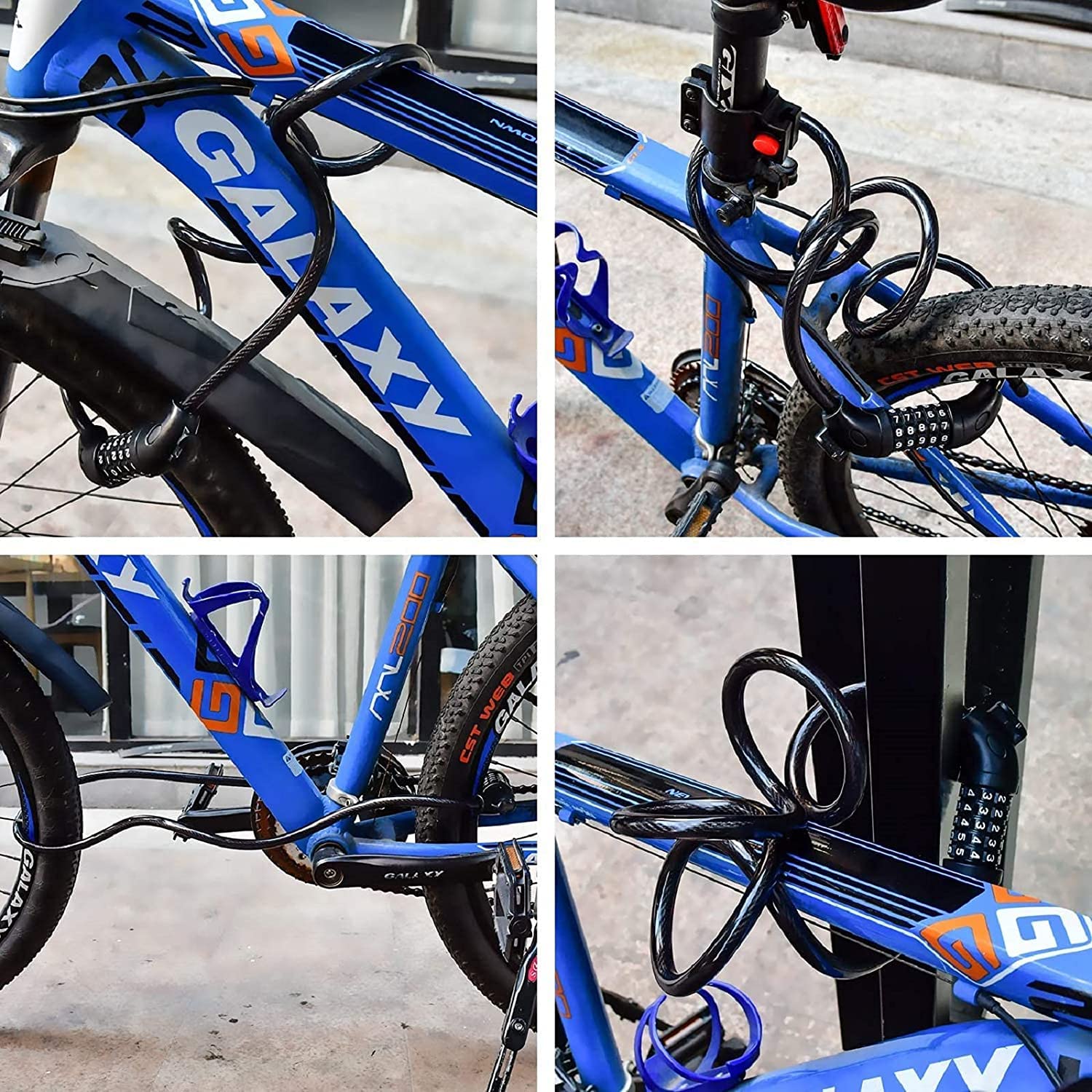 Amazon.co.jp: Bicycle Lock, Cable Lock, Waterproof, Rust Resistant