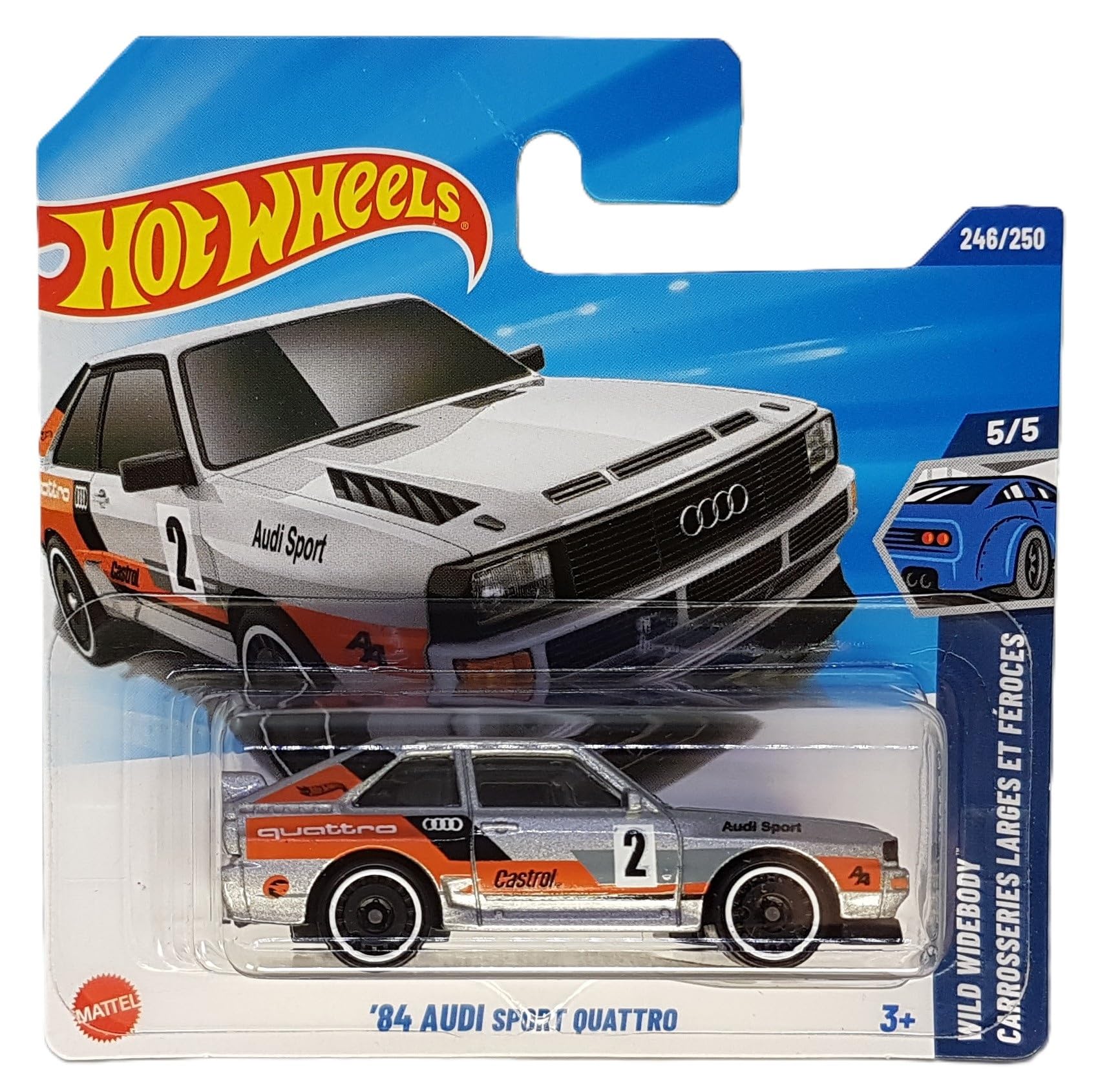 ホットウィール スーパートレジャー '84 Audi Sport Quattro Hot Wheels - ´84 Audi Sport Quattro - Wild Widebody 5/5 - JBC33