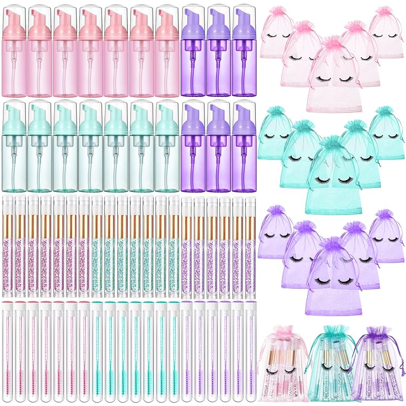 Zhehao Kit com 80 acessórios para cuidados dos cílios em cores variadas
