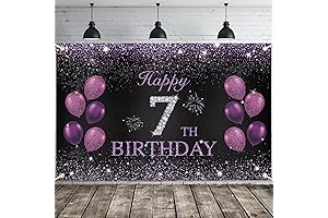 JOYKY Happy 7th Birthday Banner