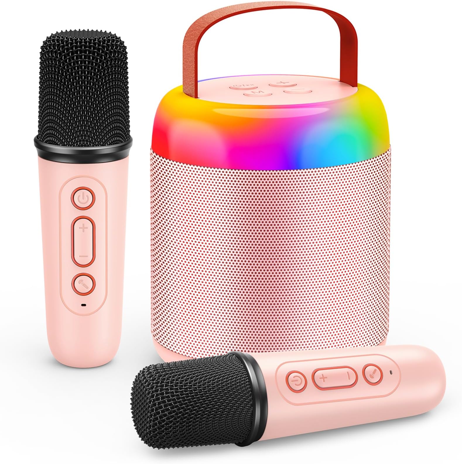 Karaoke Machine 2 Microphones, Girls Birthday Presents Girls Toys Age 3-12 Year Old Girl Gifts Toys for 3-18 Year Old Girls Kids Microphone Birthday Gifts for Girls