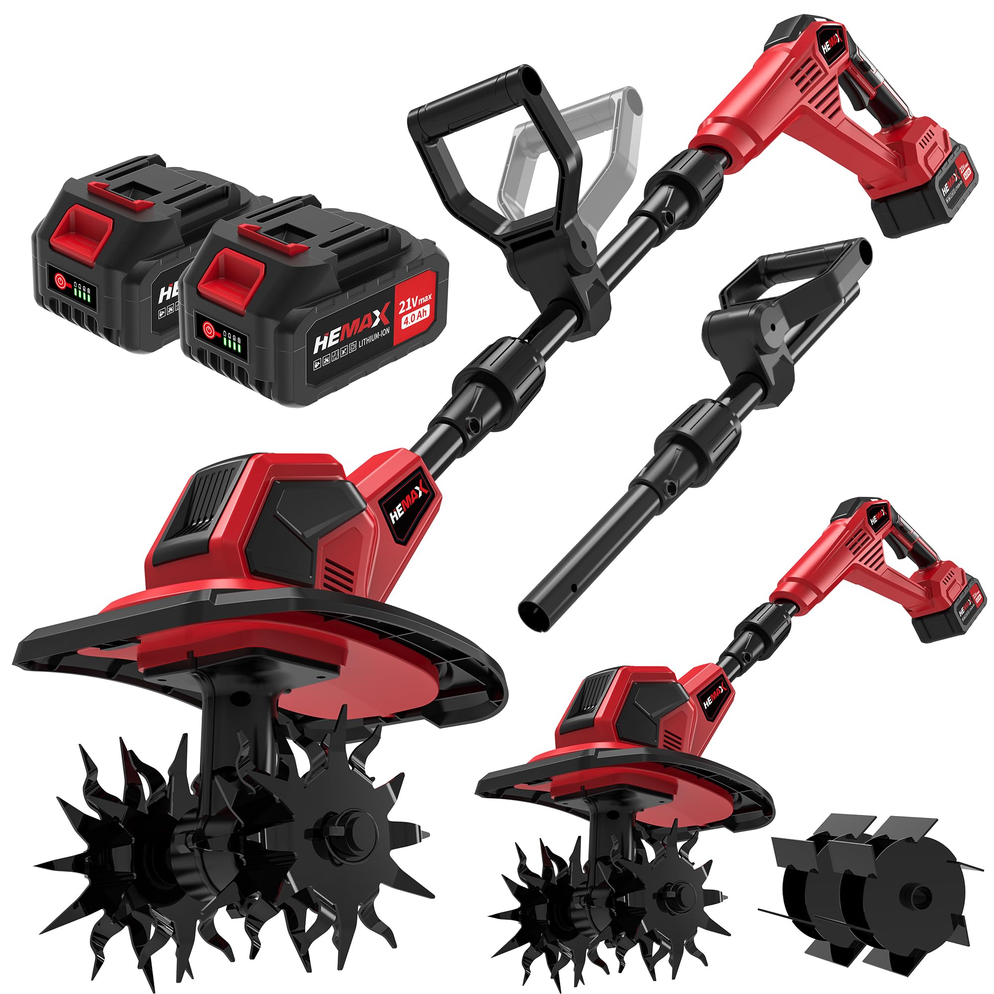 Amazon | HEMAX 2026新登場！業界初分段式 家庭用 耕運機 900W 強力 