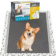 ZOMISIA Charcoal Puppy Pee Pads for Dogs, 22"x22" 100 Counts + 2 Extra Health Monitoring Pads - Disposable Dog Potty Training Pads, Odor-Control, Super Absorbent & Leak-Proof