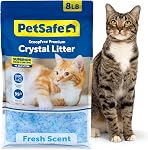 ScoopFree Litter en cristal frais haut de gamme, contrôle de l'odeur supérieur, absorbants 5X Plus rapide, faible suivi pour moins de mess, dure jusqu'à 2 Mois, légèrement parfumé (8 Sac) 5x Contrôle de l'odeur plus rapide que la clay Litter, 99% Cryste sans poussière, à faible suivi