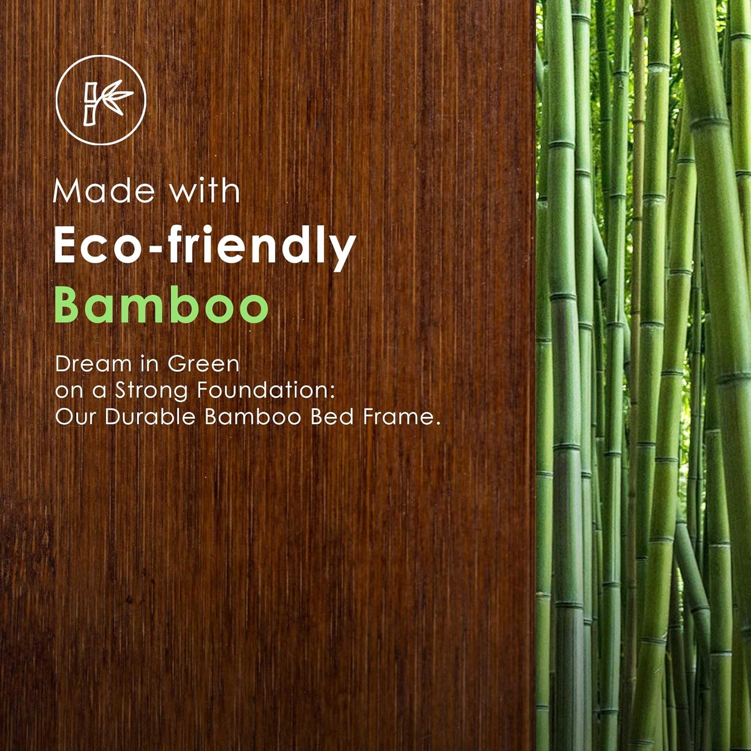 A hand inserting a wooden slat into the bed frame, showing the foam lining for noise reduction.