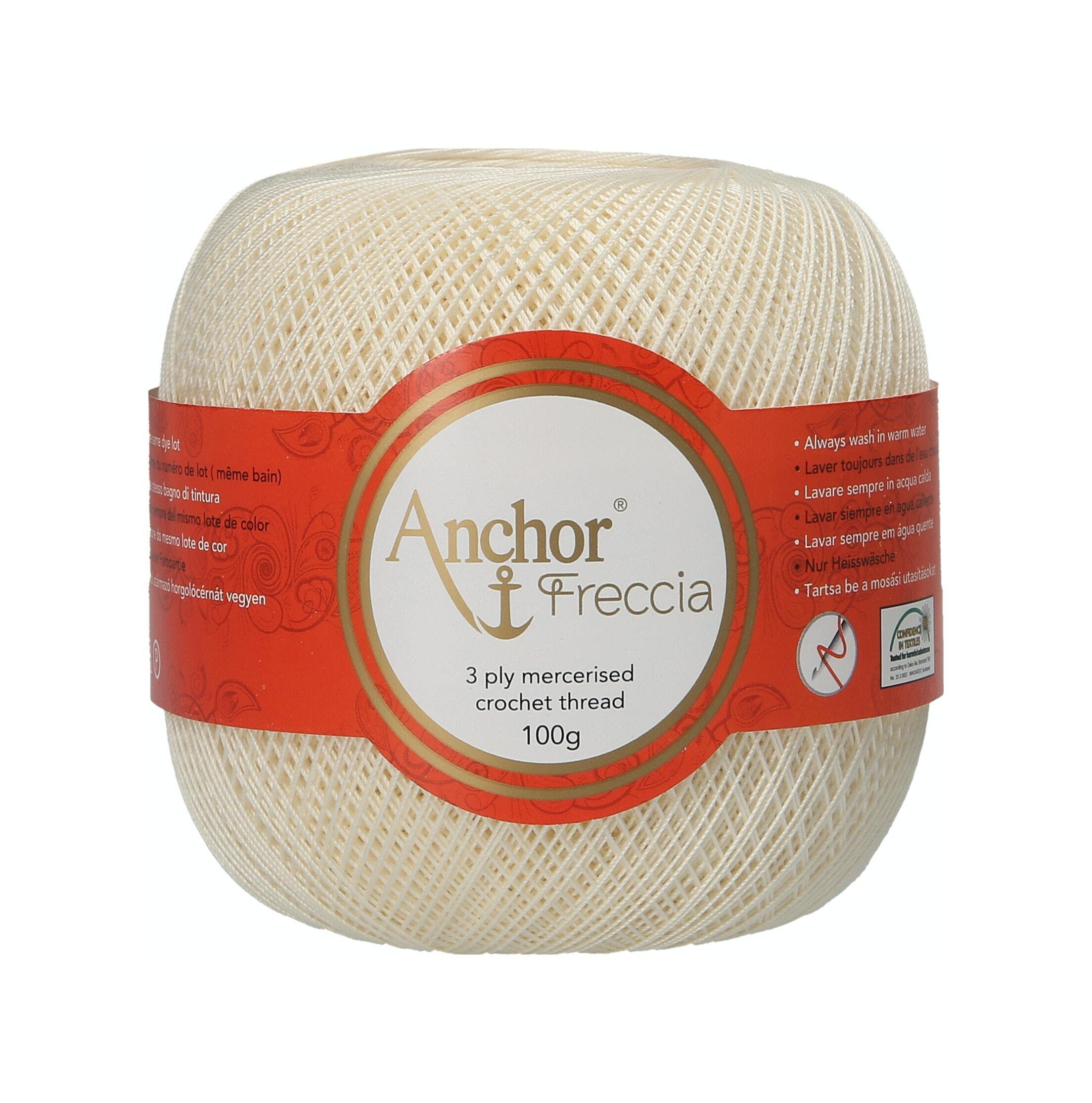 ANCHOR Crochet Yarns Freccia, Thickness: 16, Packaging: 100G, Running Length: 770M 6650