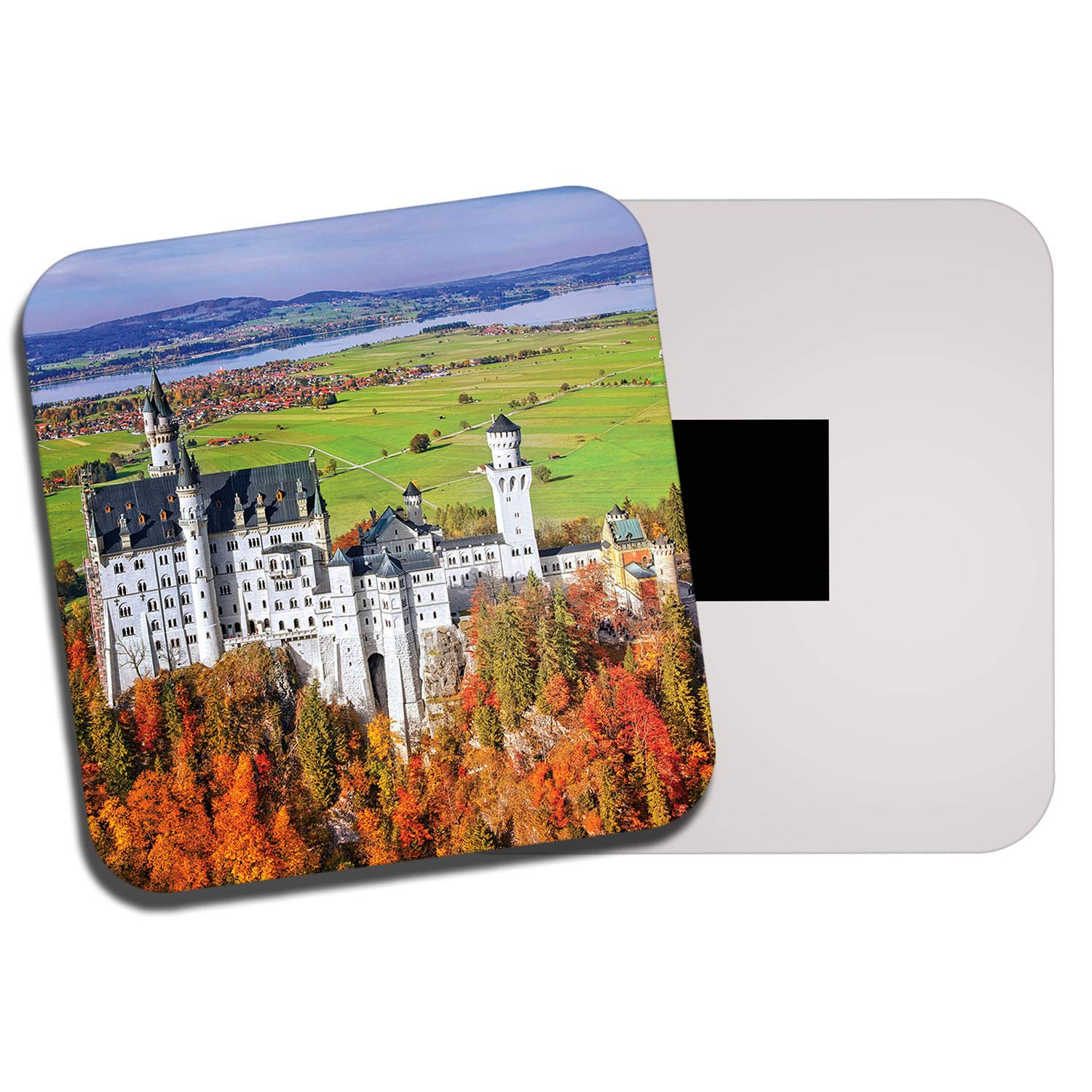 Destinationvinyl Multicolor 1 X Neuschwanstein Castle Germany Fridge Magnet - German Bavaria Travel #8932