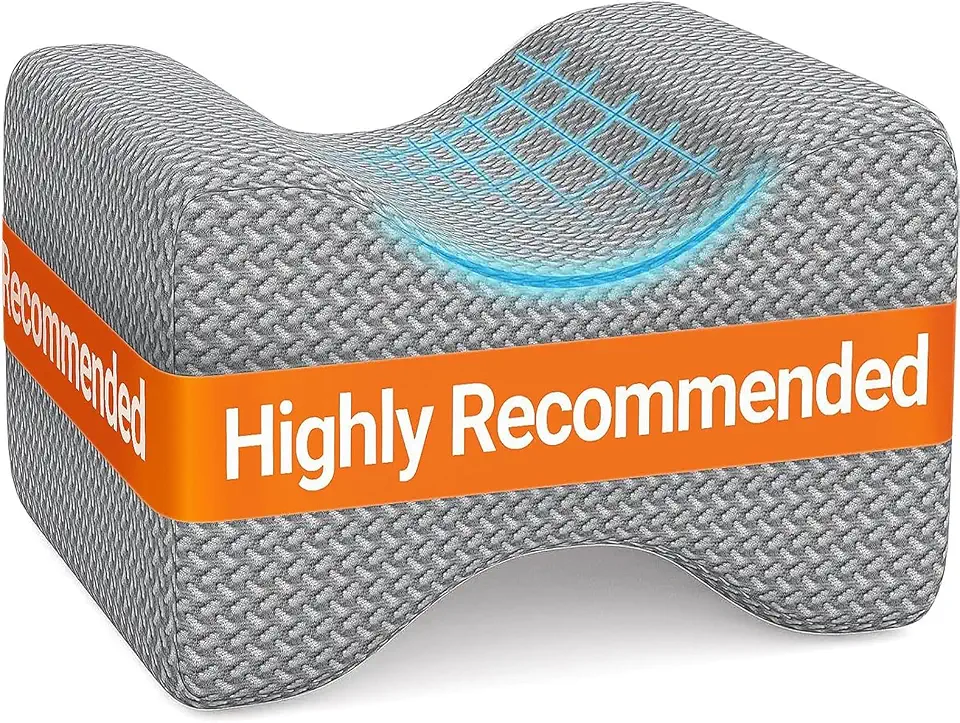 BlissTrends Memory Foam Knee Pillow for Side Sleepers, Leg Pillows for Sleeping