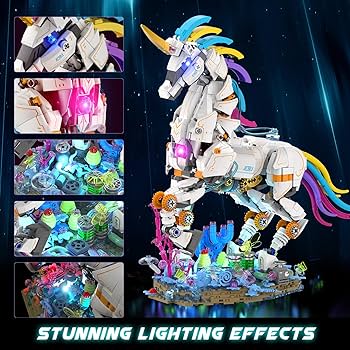 Amazon.com: JMBricklayer Unicorn Building Sets for Adults with