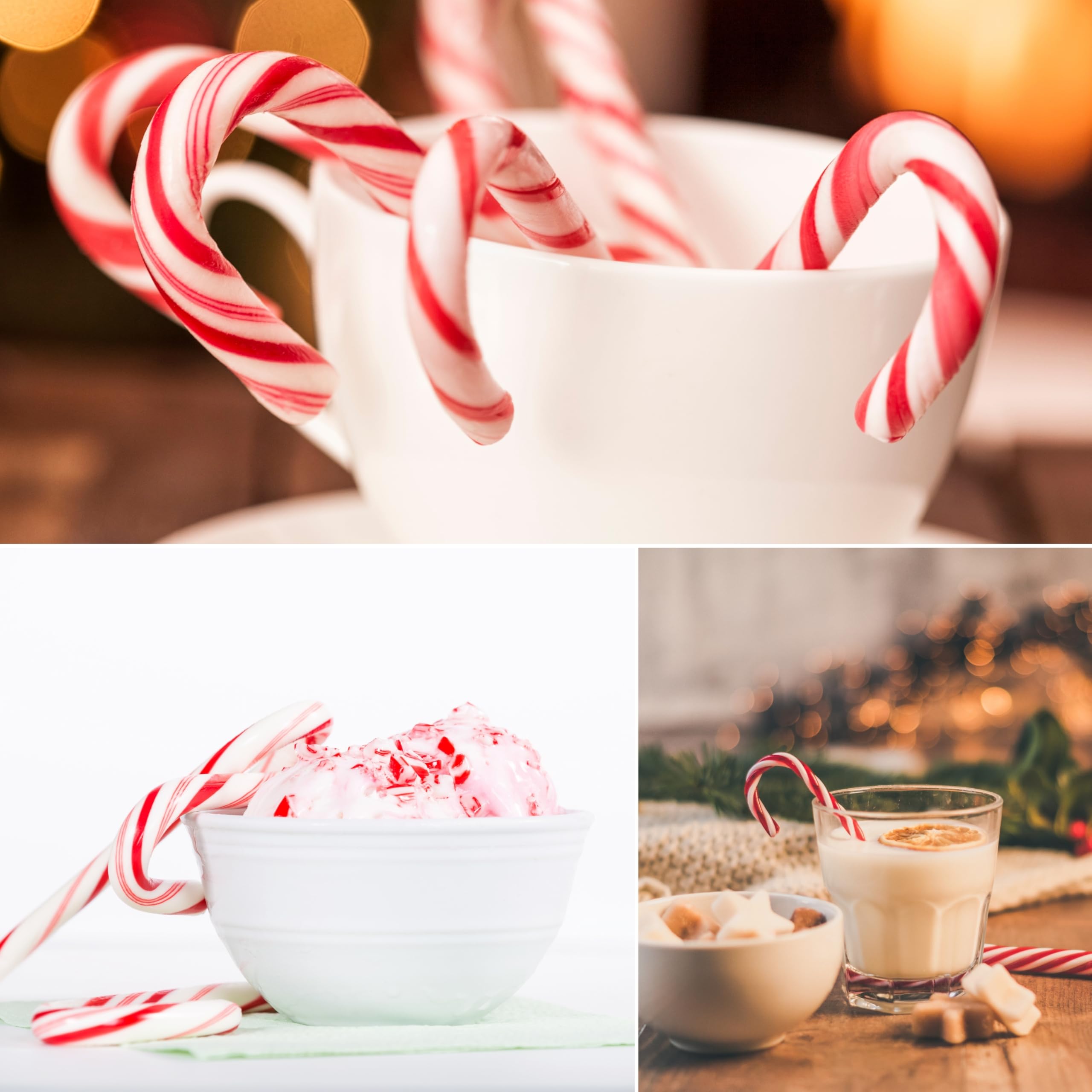 Candy Cane Spangler Bastones de Caramelo Dulce Comestibles Menta 40 mini