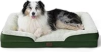 Vista 401 de Bedsure - Cama ortopédica mediana para perros, sofá cama impermeable para perros medianos, espuma de soporte con funda extraíble y lavable, forro