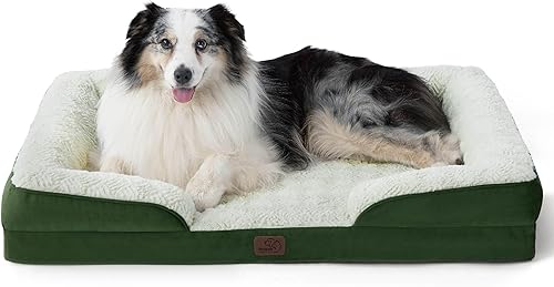 Vista 404 de Bedsure - Cama ortopédica mediana para perros, sofá cama impermeable para perros medianos, espuma de soporte con funda extraíble y lavable, forro