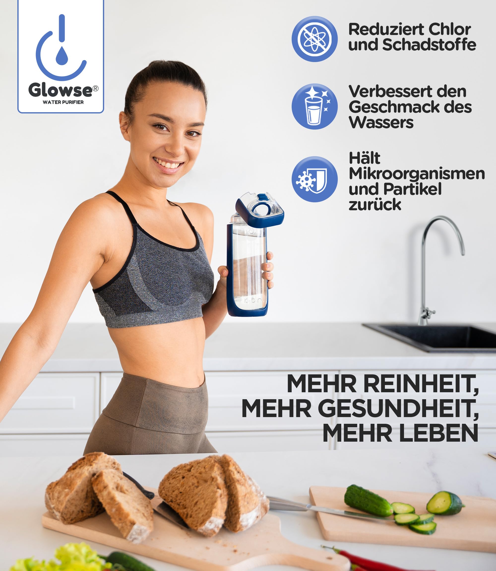 PR501 Wasserfilter Anlage 5 Stufen Ultrafiltration, Untertisch