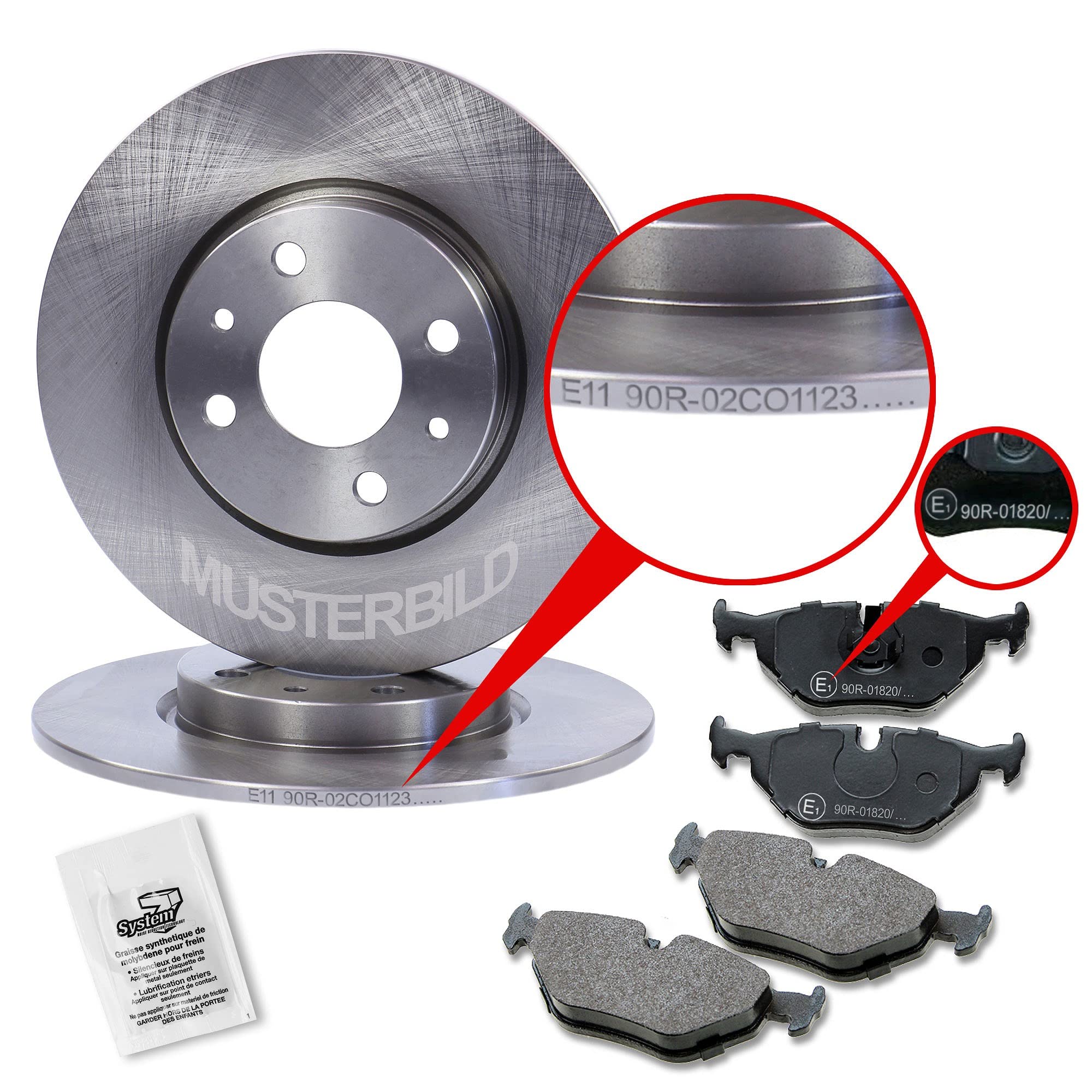 ATEC Germania Set freni asse anteriore incl dischi freno Ø 240 mm ventilati + pastiglie freno anteriori Compatibile con FIAT PANDA (169_), PUNTO (176_) (188_), SEICENTO / 600 (187_), LANCIA Y (840_)