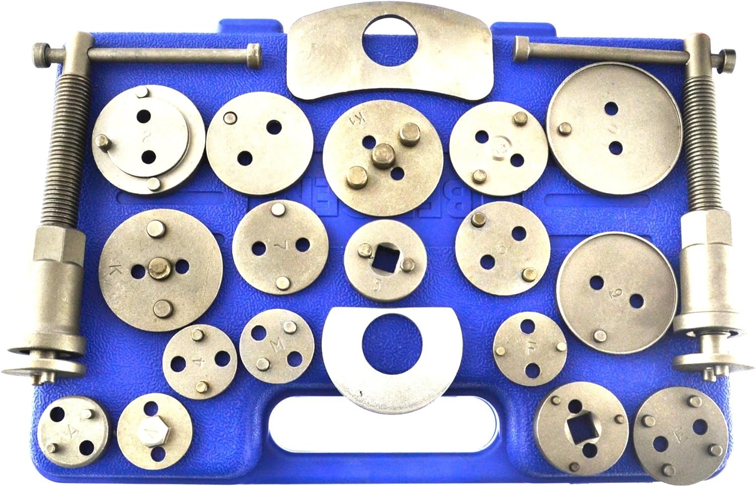 AB Tools-US Pro 21pc Left and Right Hand Brake Calliper Piston Wind Back Tool Kit AU019